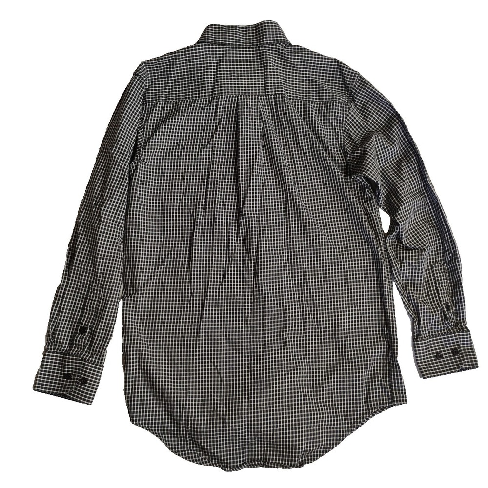 Panhandle Select‎ Mens SMALL Black/White Checkered Button Down Long Sleeve Shirt - Picture 5 of 5